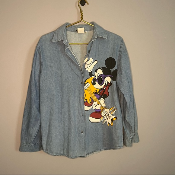 Vintage‎ rocking Mickey button down - Picture 1 of 6